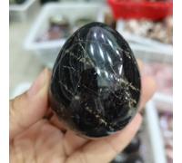 Dark Moonlight Carved Egg Crystal Home Office Decor Home Decor(201-250g)