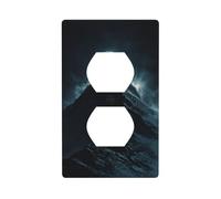 Dark Mountain with The Moon Copertura interruttore luce copertura decorativa 1 banda piastra da parete per cucina stanza bagno Dimensioni 7 x 11,4 cm