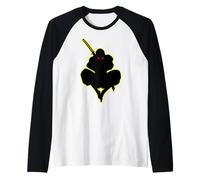 Dark Ninja Shadow Warriors Ninjas Maglia con Maniche Raglan