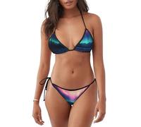 Dark Northern Lights 2 Stampa Bikini Leggero Costume Da Bagno Due Pezzi Costume Da Bagno Beachwear Piscina Abbigliamento Attività Estiva, Nero , XL