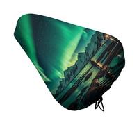 Dark Northern Lights - Coprisedile per bicicletta, impermeabile, con coulisse, per pioggia, neve, polvere, per mountain bike, bici da strada