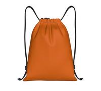 Dark-Orange Borsa con Cordoncino Stringa Sacchetta Pieghevole Borsa Palestra per Scuola Bambino Nuoto 36X42Cm