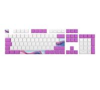 Dark Project - Candy K (viola/bianco) PBT multilingue Keycaps [layout ANSI e ISO] - inglese (UK/US), spagnolo, portoghese, italiano, tedesco, austriaco, finlandese, norvegese, svedese e danese