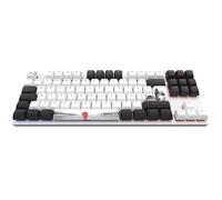 Dark Project One - 87 Fuji Gaming Keyboard, TKL, 87 tasti, interruttori meccanici G3MS Sapphire, stabilizzatori ingrassati, retroilluminazione RGB personalizzabile, tastiera cablata USB, bianca