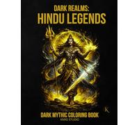 Dark Realms: Hindu Legends Coloring Book: Dark Mythology Coloring Book for Adults - 40 Easy to Medium Mythic Coloring Pages | Bold Line Art with ... | 40 illustrations / 40 characters / 45 pages