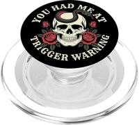 Dark Romance Bookish Trigger Warning Gothic Skull Romantasy PopSockets PopGrip per MagSafe