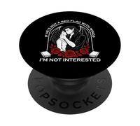 Dark Romance Fantasy Vampire Moralmente Grigio Lettore di libri PopSockets PopGrip Adesivo