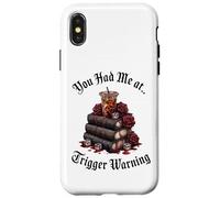 Dark Romance Merch,You Had Me At Trigger Warning Book Club Custodia per iPhone X/XS