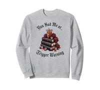 Dark Romance Merch,You Had Me At Trigger Warning Book Club Felpa