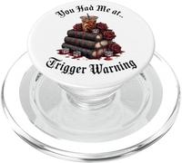 Dark Romance Merch,You Had Me At Trigger Warning Book Club PopSockets PopGrip per MagSafe