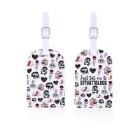 Dark Romance Reader - Etichetta per bagagli con scritta "Just Tell Me to Stfuattdlag" - Smut Slut Book Club, regalo piccante per amanti dei libri