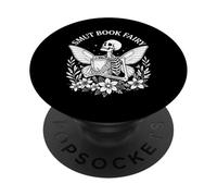Dark Romance Skeleton Book Fairy Fantasy Reader Bookworm PopSockets PopGrip Adesivo