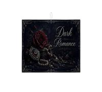 Dark Romance - Tappetino scolapiatti per bancone della cucina, elegante tappetino assorbente per scolapiatti con rosa rossa, tappetino in microfibra gotico vintage, per bancone della cucina, 40,6 x