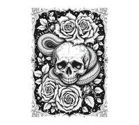 Dark Rose Skull Sketchbook: A Gothic-Inspired Drawing Journal for Artists and Tattoo Lovers