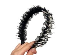Dark Series Metal Spine Punk Fasce per la moda e le esibizioni teatrali con design in pizzo per le donne adolescenti fasce per la colonna vertebrale del metallo