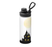 Dark Shadows in The Moonlight - Borraccia termica da 510 ml, in acciaio inox, con coperchio, per adulti, ideale per l'uso quotidiano e attività all'aperto