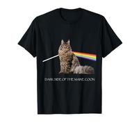 Dark Side Of The Maine Coon Cat Amante Maglietta Maglietta