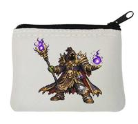 Dark Sorcerer con Purple Magic Neoprene portamonete 10x11cm Bianco