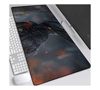 Dark Souls 800x 300mm Tappetino Mouse，Speed Gaming Mousepad， XXL Tappetino per mouse, 3mm Mouse Pad Antiscivolo Fondo in Gomma con Bordi Cuciti, G