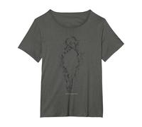 【Dark Souls】 Dark Souls 015 Maglietta, Donna Plus-Size, Asfalto, 1X