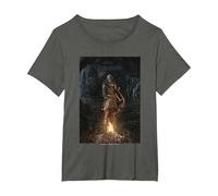 【Dark Souls】 Dark Souls 025 Maglietta, Donna Plus-Size, Asfalto, 1X