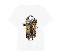 【Dark Souls】 Dark Souls 050 Maglietta, Donna Plus-Size, Bianco, 1X