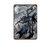 Dark Souls Game 7 - Poster retrò in metallo, stile chic, arte retrò, pittura in ferro, decorazione da parete, per bar, grotte, bar, famiglie, garage, 20 x 30 cm
