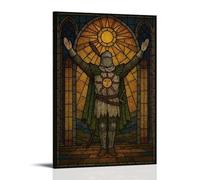 Dark Souls Solaire of Astora Game Character 1 poster decorativo da parete, per soggiorno, camera da letto, decorazione moderna per la camera da letto, 40 x 60 cm