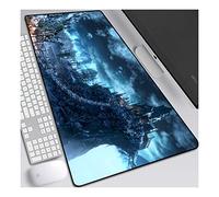 Dark Souls Tappetino Mouse Gaming, Grande Anime Mouse Pad XL 700x300mm Confortevole, Lavabile, 3mm Antiscivolo Tappetino Scrivania Supporto per Ufficio Computer, Adatto per computer e PC,E