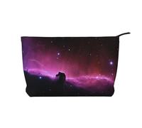 Dark Star Sky - Trousse da viaggio in velluto a coste per cosmetici, organizer, Nero , Taglia unica
