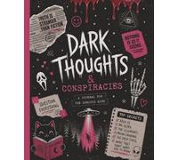 Dark Thoughts Journal Notebook - Lined Composition Book 100 Pages College Ruled Paper Matte Soft Cover Aesthetic Vintage Design for Writing Notes ... Supplies Gift for Teens Students Adults