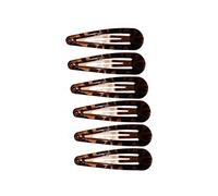 Dark Tort Brown Bendies Snap Sleepies Clip per capelli Scivoli Accessori per capelli per la scuola