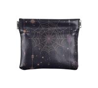 Dark Wind Vampire Web Moon Portamonete da donna in pelle PU Portamonete Portamonete Portatile Portamonete Organizer per le, Luna web vampiro vento scuro, 1 size, moderno