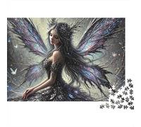 Dark Wing Fairy Puzzle per Adulti Puzzle 1000 Pezzi Magic Forest Gioco di Puzzle 1000 Pezzi Relax Decorazione Regalo 70x50cm/1000pcs