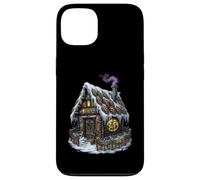 Dark Witch Cottagecore Gingerbread Yule, arte natalizia pagana Custodia per iPhone 13