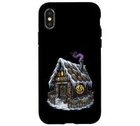 Dark Witch Cottagecore Gingerbread Yule, arte natalizia pagana Custodia per iPhone X/XS
