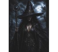 Dark Witch Sketchbook: 200 Blank Pages for Drawing and Sketching | White Paper