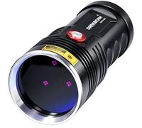 DARKBEAM UV Torce 365nm Ultravioletta Luce Nera, Lampada di Wood Portatile, 36W Potente Blacklight Ricaricabile USB -C per Rilevare di urina animale domestico, Perdite, Minerale, Vetro di Uranio, B40