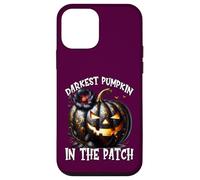 Darkest Pumpkin In The Patch For Goth Mom Floral Halloween Custodia per iPhone 12 mini