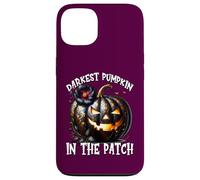Darkest Pumpkin In The Patch For Goth Mom Floral Halloween Custodia per iPhone 13