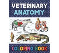Darkeylone Publication Veterinary Anatomy Coloring Book (Tascabile)