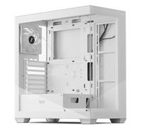darkFlash - Case per PC da gaming con 1 ventola PWM ARGB non LED preinstallata, doppia vetrata temperata, porta Type C, supporta radiatori di raffreddamento ad acqua fino a 360 mm, bianco (360mm)