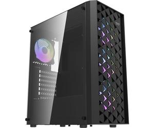 DARKFLASH - DF-DK351CL6-BK - DK351 - Case per PC senza alimentatore - Mid Tower - Fattore di forma ATX - Nero