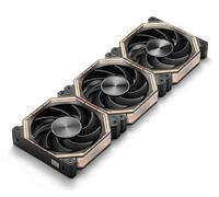 darkFlash INF34 Ventola Case PC 120 mm, Collegamento Margherita, Raffreddamento Fino a 2000 giri/min, PWM 4 Pin, ARGB Ventola Computer Raffreddamento CPU, Confezione da 3 (Anteriore, Nero)