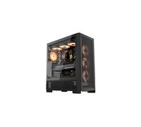 DARKFLASH TECH CASE PER PC AIRNOVA - Nero, 3 ventole incluse, supporto E-ATX, USB-C