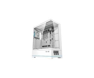DARKFLASH TECH CASE PER PC darkFlash DY450L PRO WHITE - Bianco, Tower ATX con USB 3.2 Gen 2 Tipo-C