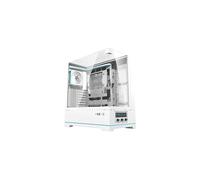DARKFLASH TECH CASE PER PC DY450 PRO - Bianco, pannello in vetro temperato, 1 ventola inclusa