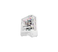 DARKFLASH TECH CASE PER PC DY460 - Bianco, 4 ventole ARGB, USB-C, vetro temperato