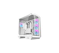 DARKFLASH TECH CASE PER PC DY470 - Bianco, 4 ventole incluse, supporto GPU