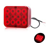 DARKGUARD 1xRosso Fendinebbia Posteriore LED 12v per Rimorchi E-mark Fendinebbia Veicolo Blocchi Luci Antinebbia,Impermeabile Lampada del Freno Led per Camion Caravan Furgoni Auto Trattore